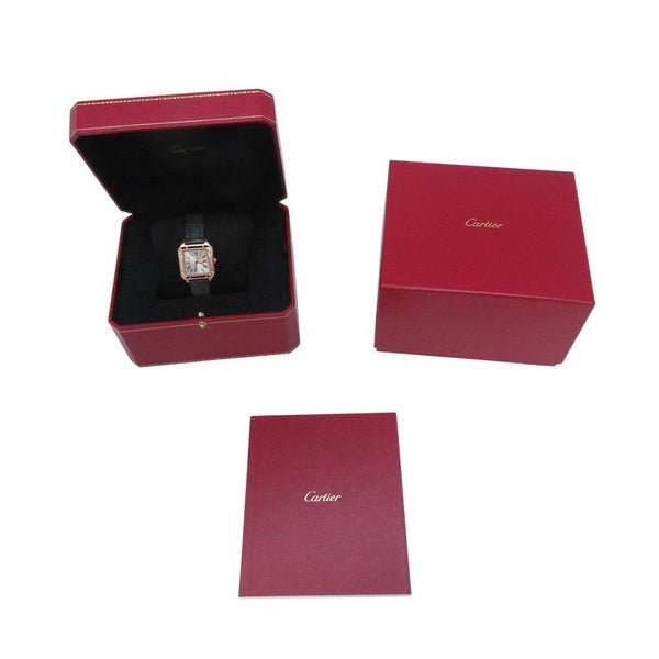 カルティエ サントス デュモン SM K18ピンクゴールド WGSA0022 Cartier 腕時計 シルバー文字盤