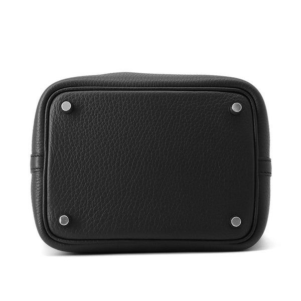 エルメス ハンドバッグ ピコタンロックPM ブラック/シルバー金具 トリヨンクレマンス K刻印 黒