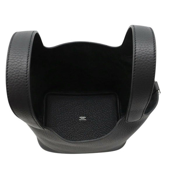 エルメス ハンドバッグ ピコタンロックPM ブラック/シルバー金具 トリヨンクレマンス K刻印 黒