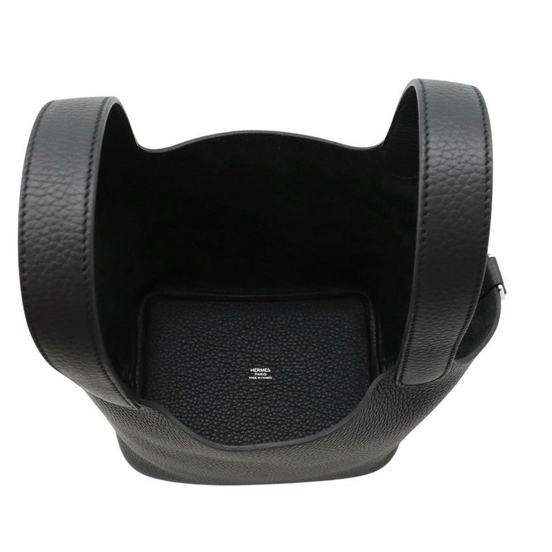 エルメス ハンドバッグ ピコタンロックPM ブラック/シルバー金具 トリヨンクレマンス K刻印 黒