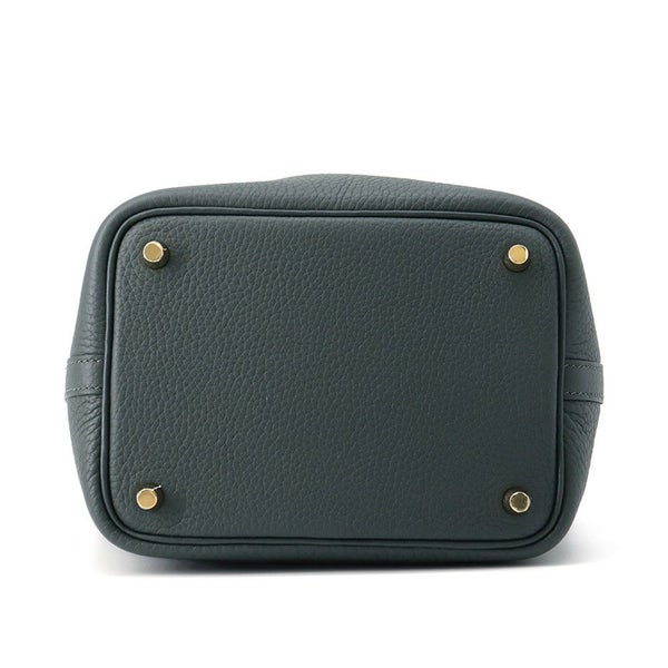 エルメス ハンドバッグ ピコタンロックPM ヴェールマングローブ/ゴールド金具 トリヨンクレマンス K刻印