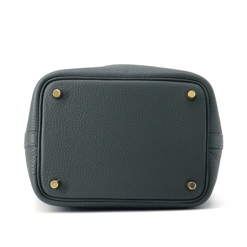 エルメス ハンドバッグ ピコタンロックPM ヴェールマングローブ/ゴールド金具 トリヨンクレマンス K刻印