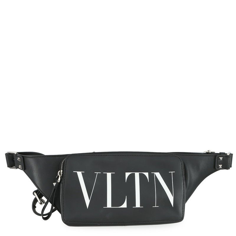 ヴァレンティノ・ガラヴァーニ ボディバッグ VLTNロゴ VY2B0A10WJW VALENTINO ベルトバッグ 黒