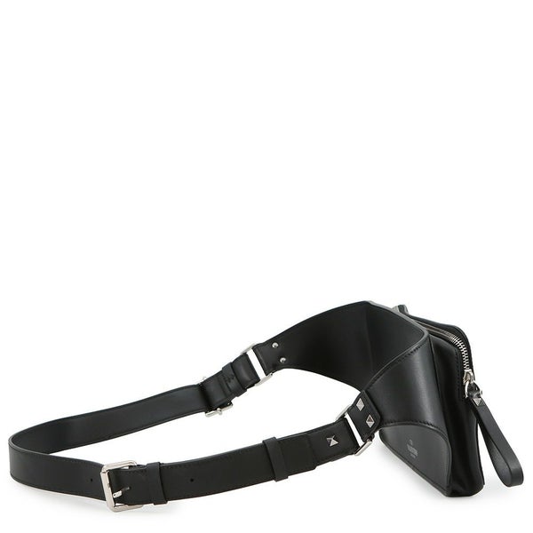 ヴァレンティノ・ガラヴァーニ ボディバッグ VLTNロゴ VY2B0A10WJW VALENTINO ベルトバッグ 黒