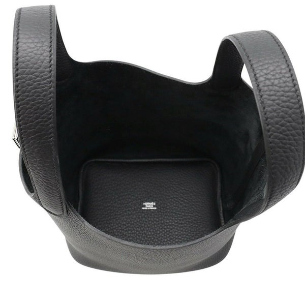 エルメス ハンドバッグ ピコタンロックPM ブラック/シルバー金具 トリヨンクレマンス K刻印 黒