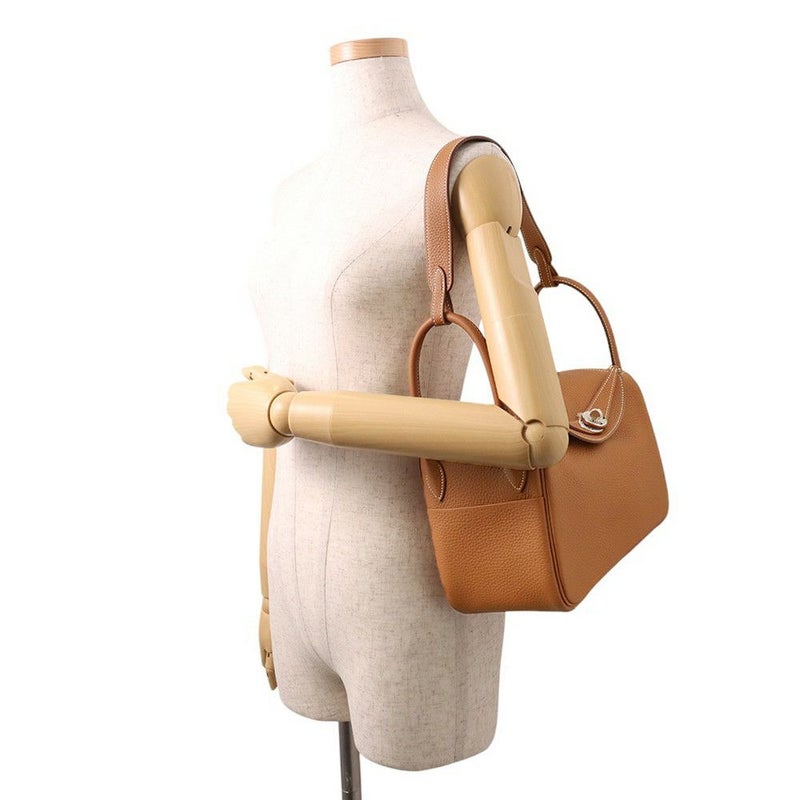 エルメス ハンドバッグ リンディ26 ゴールド/シルバー金具 トリヨンクレマンス K刻印 2wayショルダー