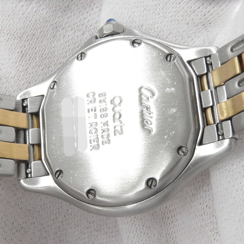 カルティエ パンテール クーガー 2ロウ SM W35005B6 SS/K18イエローゴールド Cartier 腕時計 ウォッチ シルバー文字盤