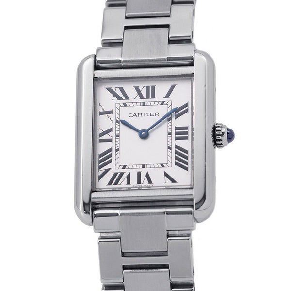 カルティエ タンクソロ SM W5200013 Cartier 腕時計 ウォッチ クォーツ シルバー文字盤