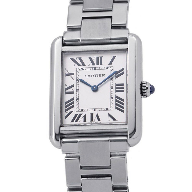 カルティエ タンクソロ SM W5200013 Cartier 腕時計 ウォッチ クォーツ シルバー文字盤