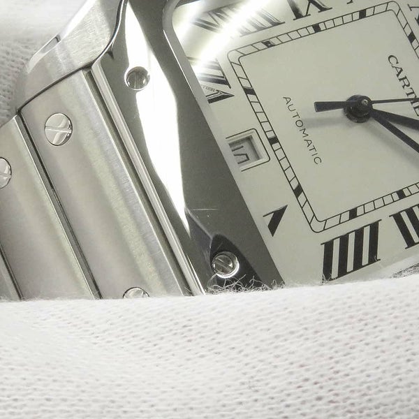 カルティエ サントス ドゥ カルティエ LM WSSA0009 Cartier 腕時計 シルバー文字盤