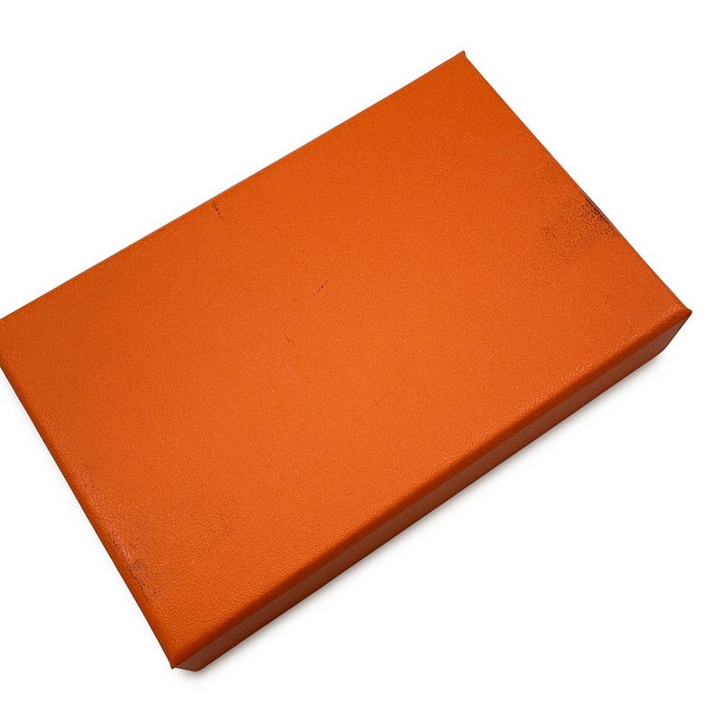 エルメス カードケース カルヴィ ブルーネイビー/シルバー金具 エプソン K刻印 HERMES 名刺入れ