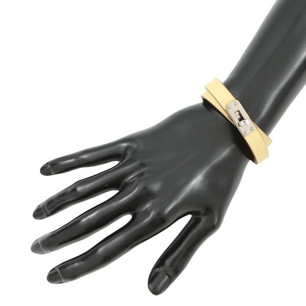 エルメス ブレスレット ケリー ドゥブルトゥール ジョーヌプッサン/シルバー金具 スイフト サイズT2 HERMES アクセサリー
