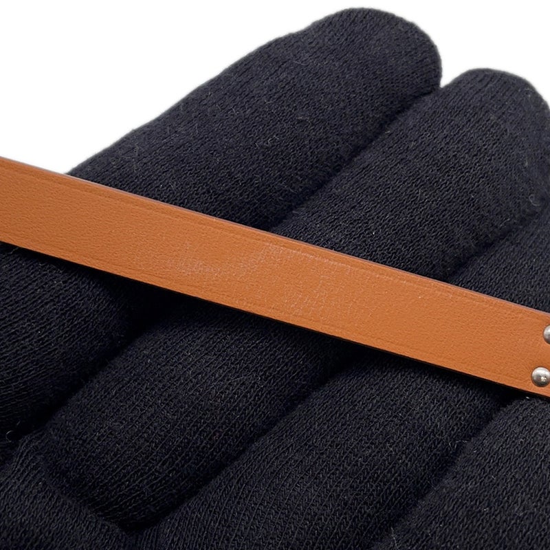 エルメス ブレスレット ケリー ドゥブルトゥール ジョーヌプッサン/シルバー金具 スイフト サイズT2 HERMES アクセサリー