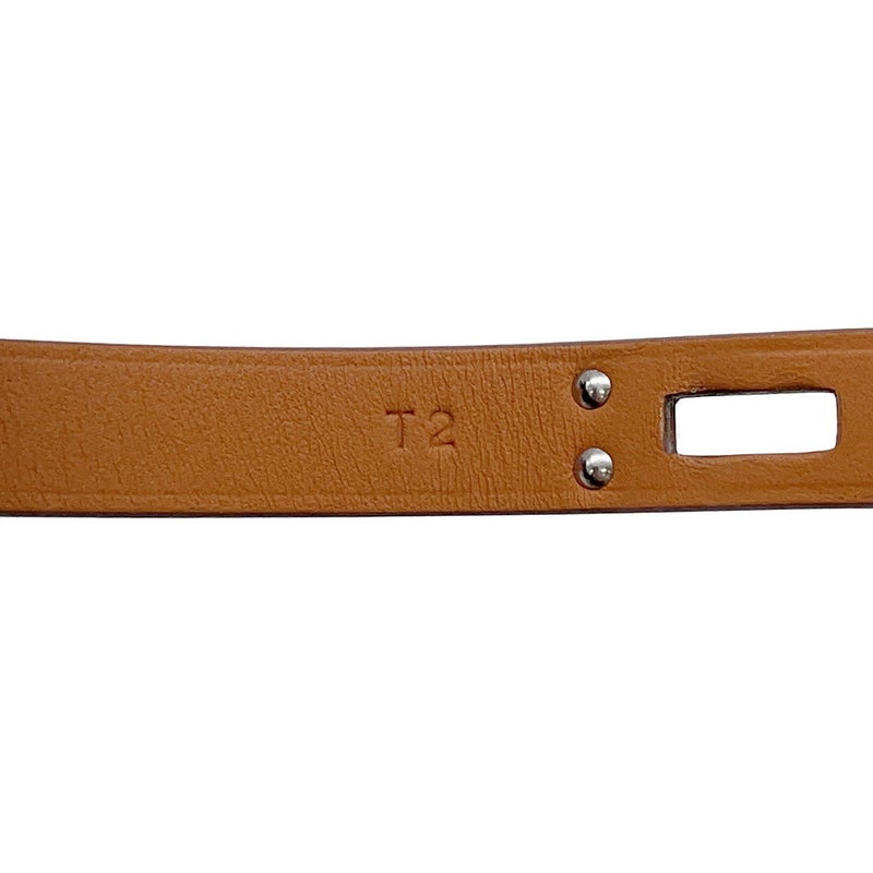 エルメス ブレスレット ケリー ドゥブルトゥール ジョーヌプッサン/シルバー金具 スイフト サイズT2 HERMES アクセサリー