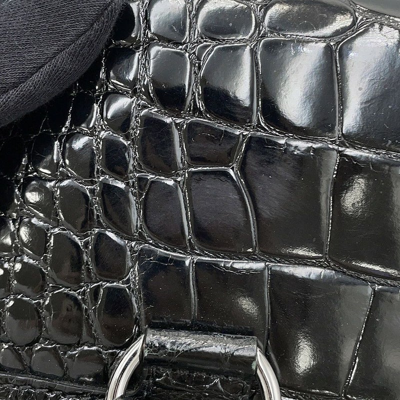 サルヴァトーレ・フェラガモ ハンドバッグ ガンチーニ クロコダイル 214868 Ferragamo 黒