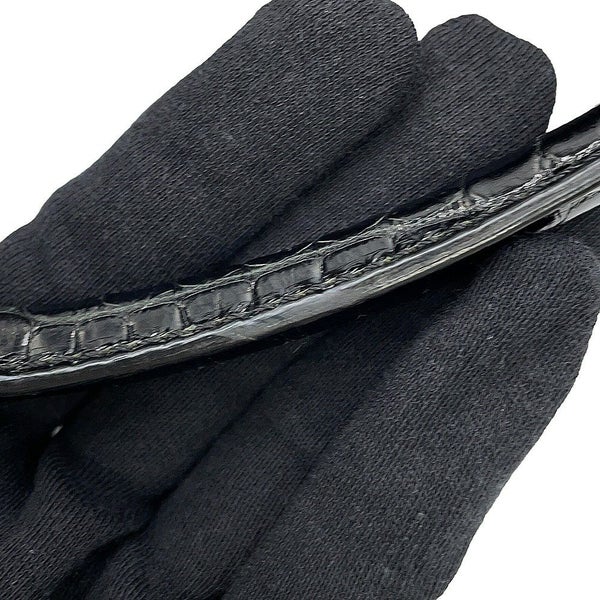 サルヴァトーレ・フェラガモ ハンドバッグ ガンチーニ クロコダイル 214868 Ferragamo 黒