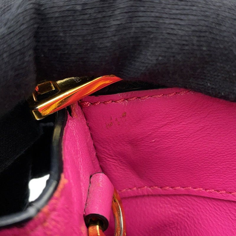 プラダ ハンドバッグ サフィアーノ ガレリア クロコダイル 1BA863 PRADA 2way 黒