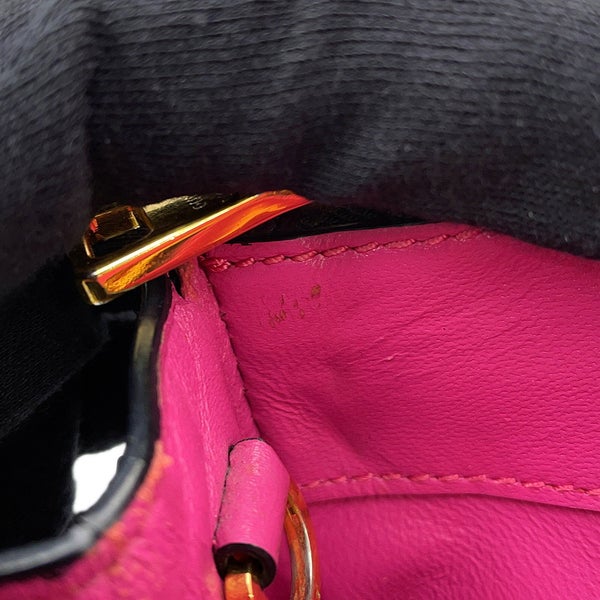 プラダ ハンドバッグ サフィアーノ ガレリア クロコダイル 1BA863 PRADA 2way 黒