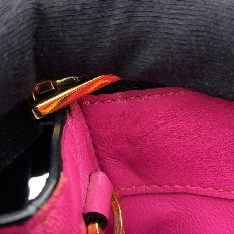 プラダ ハンドバッグ サフィアーノ ガレリア クロコダイル 1BA863 PRADA 2way 黒
