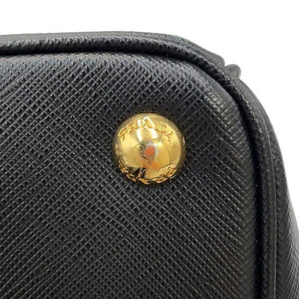 プラダ ハンドバッグ サフィアーノ ガレリア クロコダイル 1BA863 PRADA 2way 黒