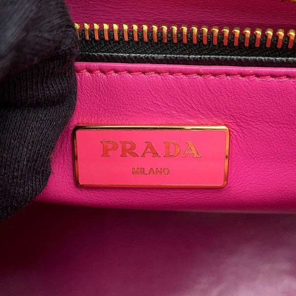 プラダ ハンドバッグ サフィアーノ ガレリア クロコダイル 1BA863 PRADA 2way 黒