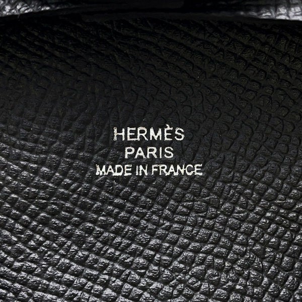 エルメス コインケース バスティア ブラック エプソン W刻印 HERMES 財布 黒
