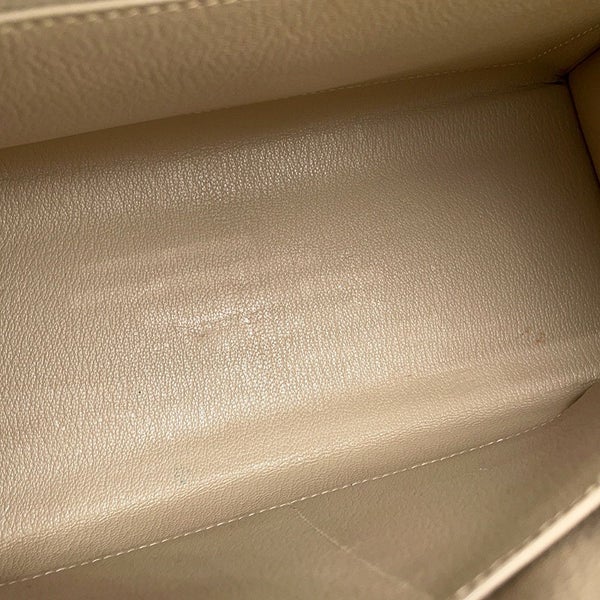 エルメス ハンドバッグ ケリー28 外縫い パーシュマン/シルバー金具 オーストリッチ T刻印 2wayショルダー