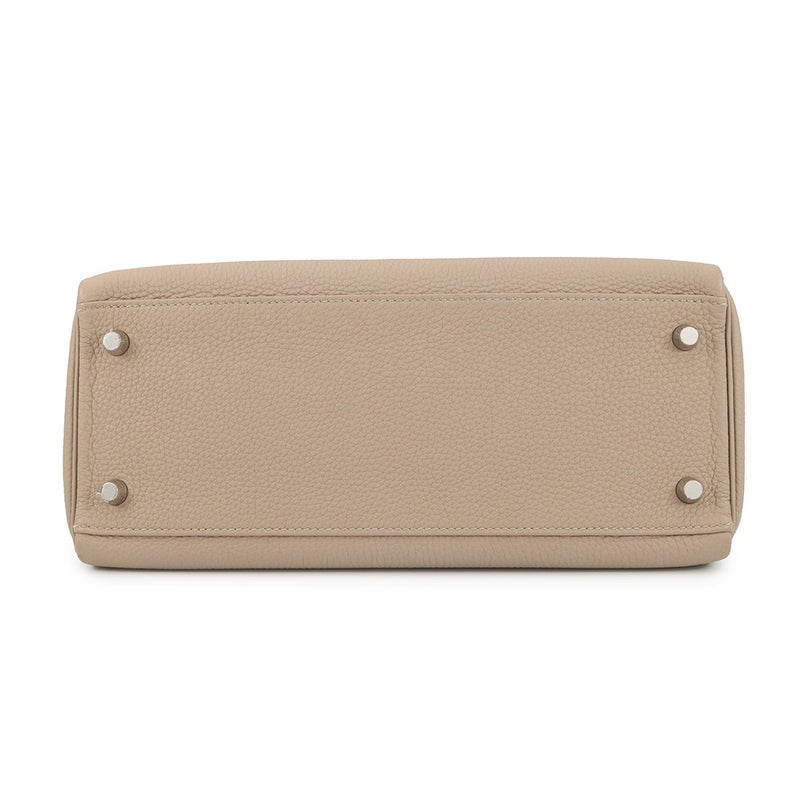 エルメス ハンドバッグ ケリー28 内縫い トゥルティエールグレー/シルバー金具 トゴ C刻印 2wayショルダー