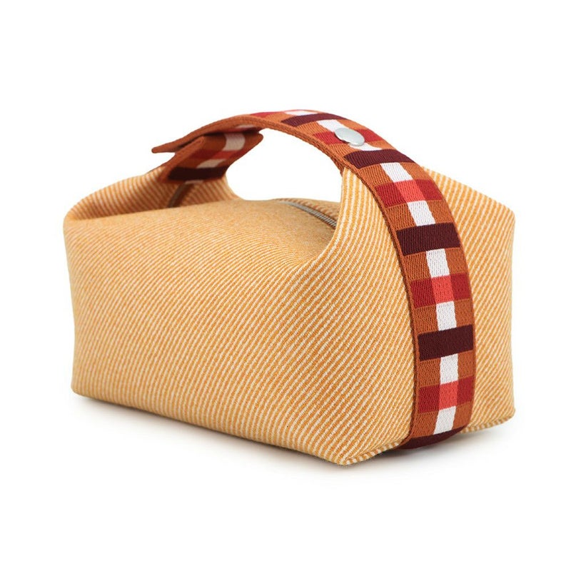 エルメス ポーチ ブリッド・ア・ブラックPM オカレ フォーヴ/シルバー金具 ウール HERMES ポーチ