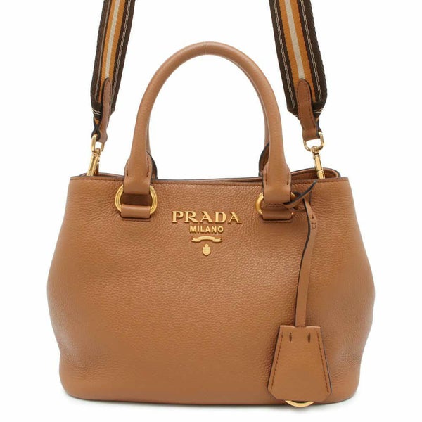 プラダ ハンドバッグ 2WAYショルダーバッグ レザー 1BA411 PRADA ブラウン