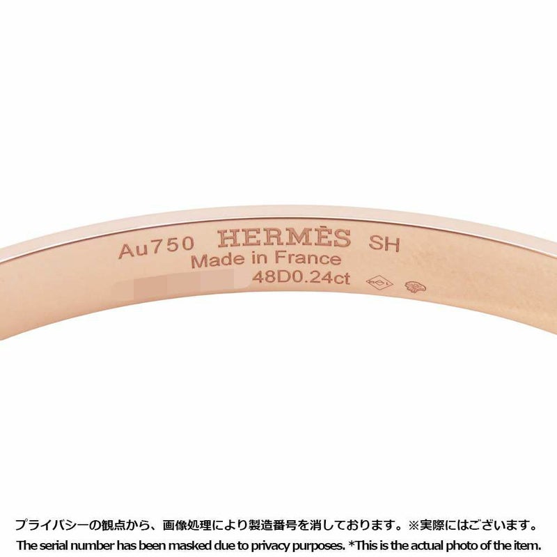 エルメス ブレスレット コリエ・ド・シアンPM ダイヤモンド 48P 0.24ct K18PG サイズSH HERMES バングル ジュエリー