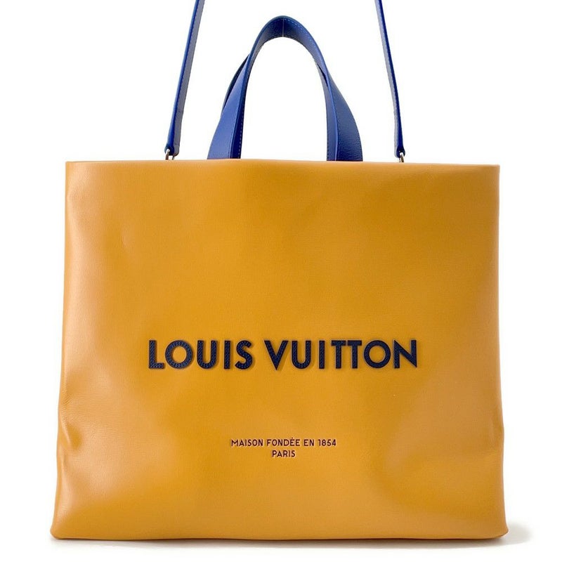 ルイヴィトン トートバッグ ショッパー・トートMM レザー M24457 LOUIS VUITTON 2wayショルダーバッグ