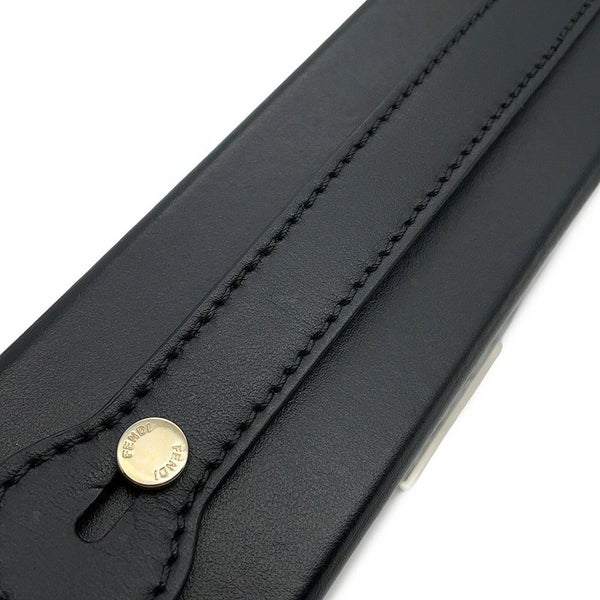 フェンディ ショルダーバッグ ソフトトランク バゲット レザー 7VA565 FENDI マークジェイコブスコラボ 黒