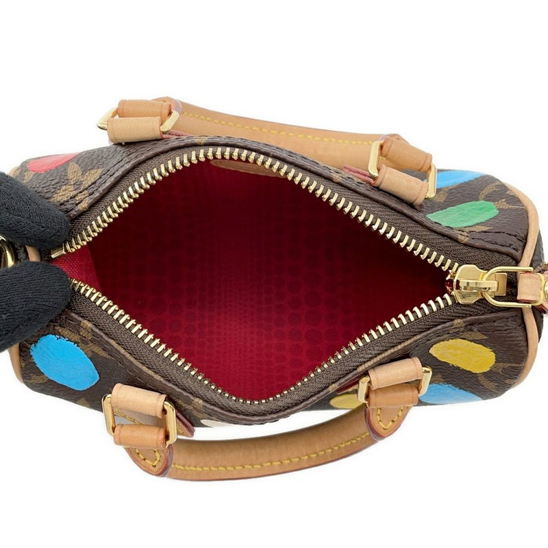 ルイヴィトン ハンドバッグ モノグラム/ペインティッド ドット LV X YK ナノ・スピーディ M81979 ヴィトン 2way 草間彌生
