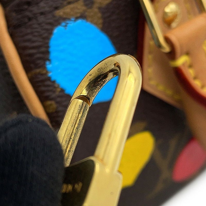 ルイヴィトン ハンドバッグ モノグラム/ペインティッド ドット LV X YK ナノ・スピーディ M81979 ヴィトン 2way 草間彌生