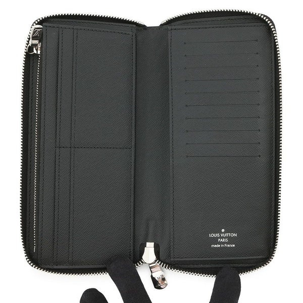 ルイヴィトン 長財布 ダミエ・グラフィット ジッピーウォレット・ヴェルティカル N63095 メンズ 黒