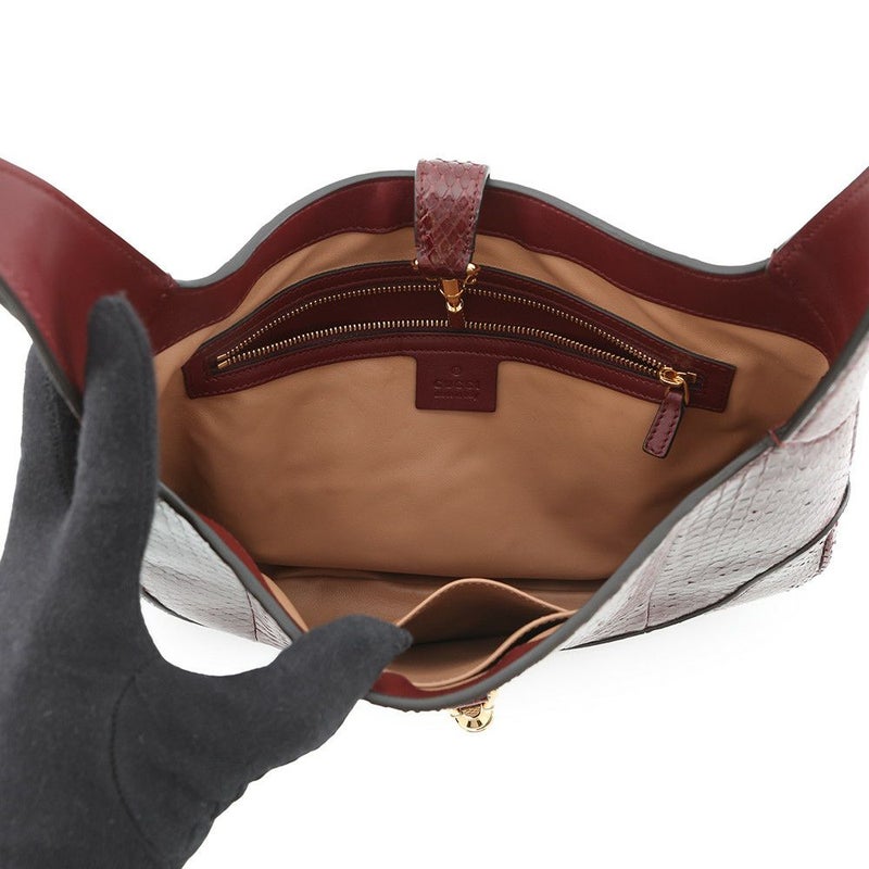 グッチ ショルダーバッグ ジャッキー ホーボーバッグ ミディアム パイソン 550152 GUCCI バッグ ワンショルダー