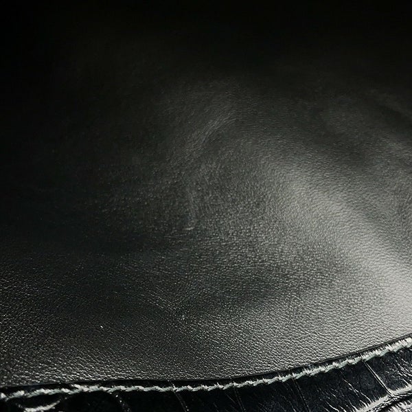 バレンシアガ ハンドバッグ ロデオ ミディアム クロコダイル型押し 789772 BALENCIAGA 2wayショルダーバッグ 黒