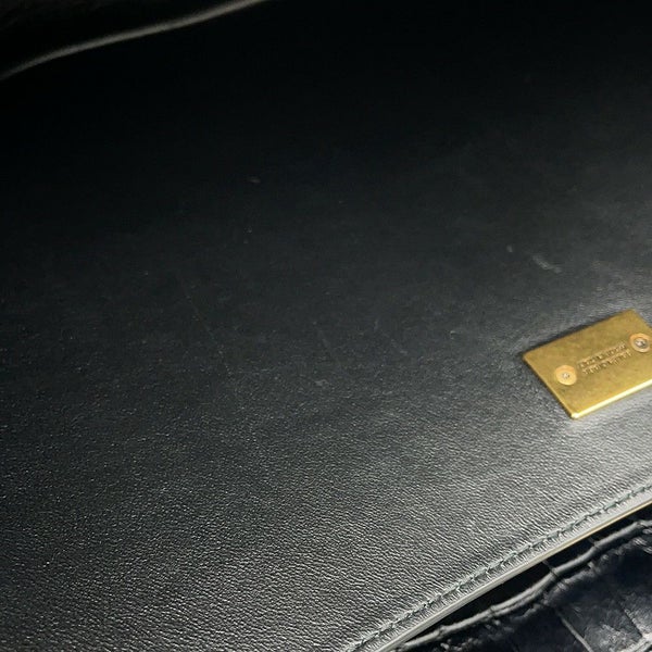 バレンシアガ ハンドバッグ ロデオ ミディアム クロコダイル型押し 789772 BALENCIAGA 2wayショルダーバッグ 黒