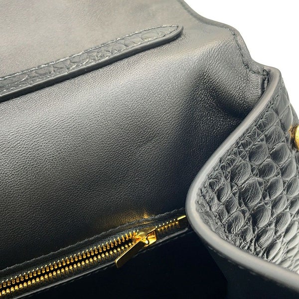 バレンシアガ ハンドバッグ ロデオ ミディアム クロコダイル型押し 789772 BALENCIAGA 2wayショルダーバッグ 黒