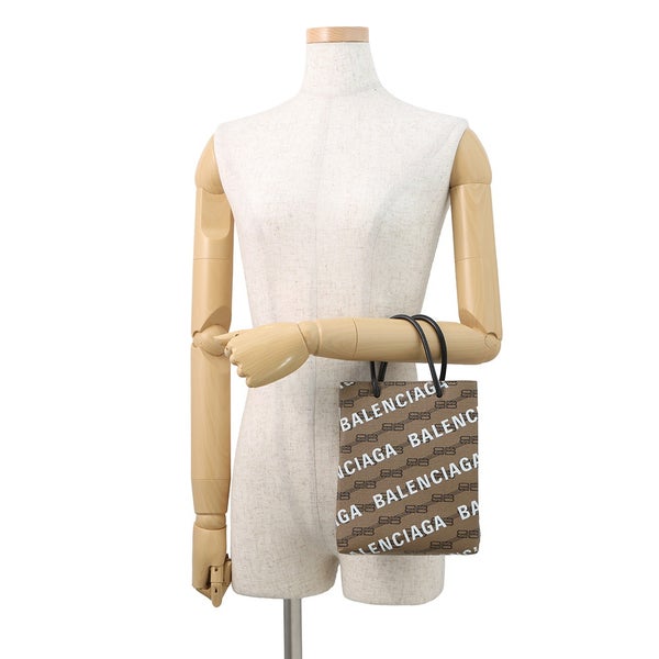 バレンシアガ ハンドバッグ ラージ ショッピングバッグ ロゴ PVC/レザー 693805 BALENCIAGA 2way