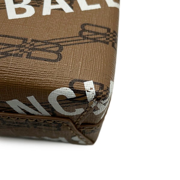 バレンシアガ ハンドバッグ ラージ ショッピングバッグ ロゴ PVC/レザー 693805 BALENCIAGA 2way