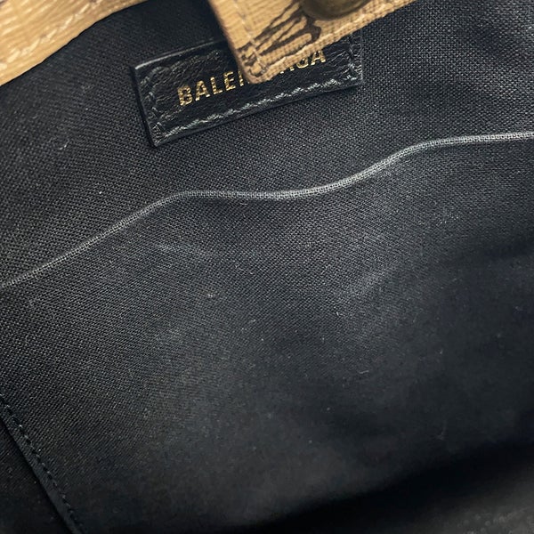 バレンシアガ ハンドバッグ ラージ ショッピングバッグ ロゴ PVC/レザー 693805 BALENCIAGA 2way