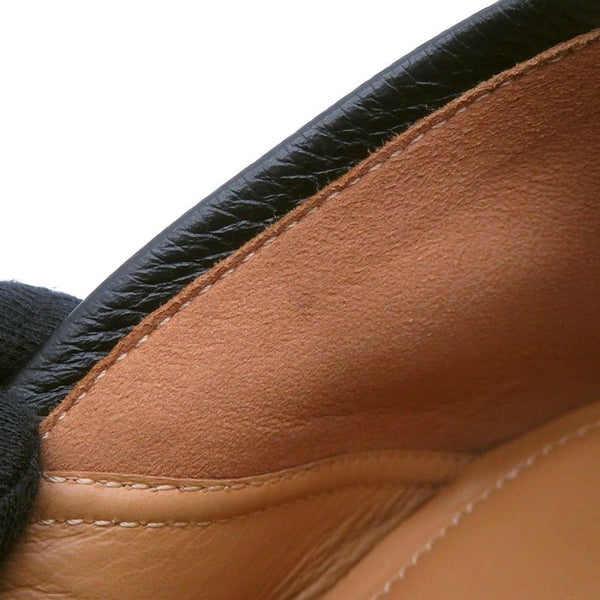 ルイヴィトン ローファー レザー LVロゴ モカシン メンズサイズ9 LOUIS VUITTON ヴィトン 靴 ブラック 黒