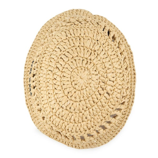 プラダ ハット ロゴ 麦わら ウーブンファブリック サイズS 1HC137 PRADA 帽子