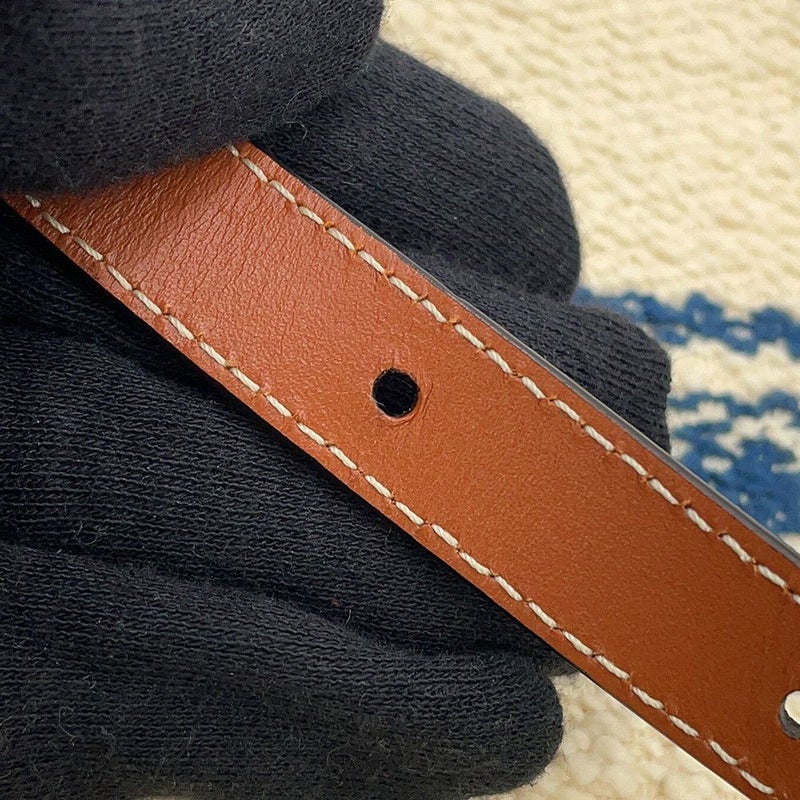 セリーヌ ショルダーバッグ ラウンド キャンバス レザー CELINE 白