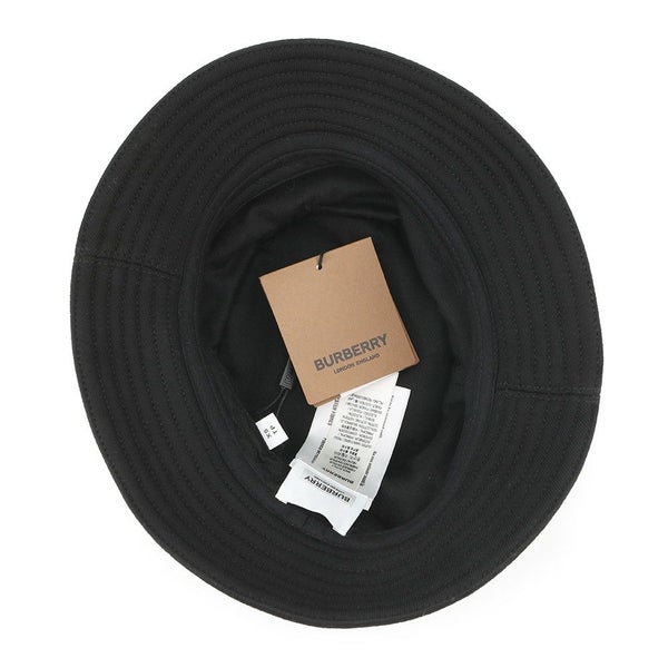 バーバーリー ハット ロゴ コットン サイズXS 8050066 BURBERRY 帽子 黒