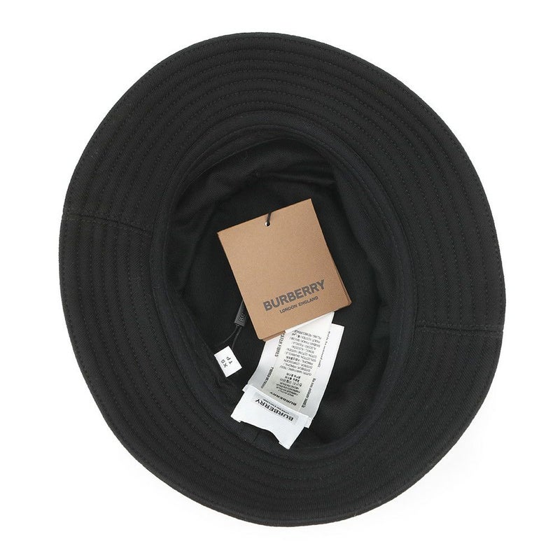 バーバーリー ハット ロゴ コットン サイズXS 8050066 BURBERRY 帽子 黒