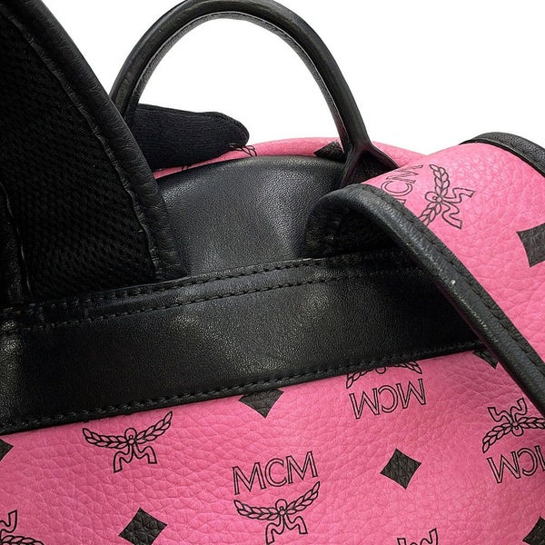 エムシーエム リュックサック ヴィセトス スタークブロック スタッズ バックパック レザー MMK5SVE52PK001 MCM バッグ