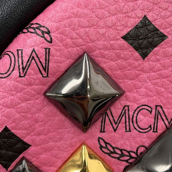 エムシーエム リュックサック ヴィセトス スタークブロック スタッズ バックパック レザー MMK5SVE52PK001 MCM バッグ